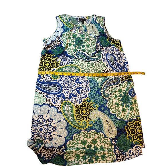 NWT ALYX BLue and Green Paisley Dress - Size 1X - Picture 9 of 14